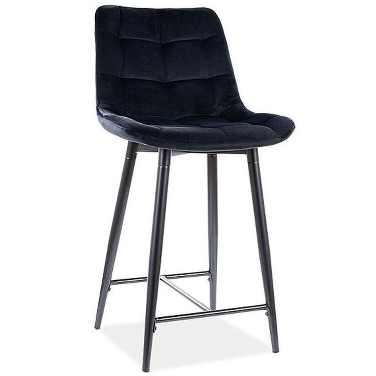 Барный стул Signal Chic H-2 Velvet (Black)