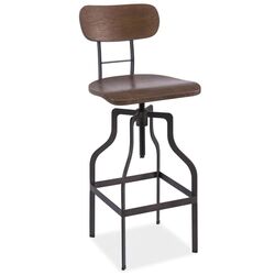 Scaun de bar Signal Drop (Dark Nut/Graphite)