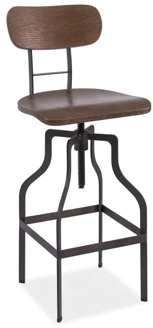 Scaun de bar Signal Drop (Dark Nut/Graphite)