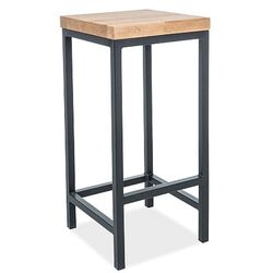 Scaun de bar Signal Metro H-1 (Natural Oak/Black)