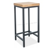 Scaun de bar Signal Metro H-1 (Oak/Black)