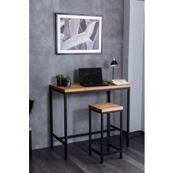 Scaun de bar Signal Metro H-1 (Oak/Black) Thumb