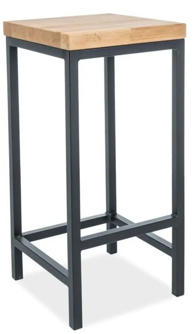 Scaun de bar Signal Metro H-1 (Oak/Black)