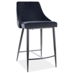 Scaun de bar Signal Piano B H-2 Velvet (Black) Thumb
