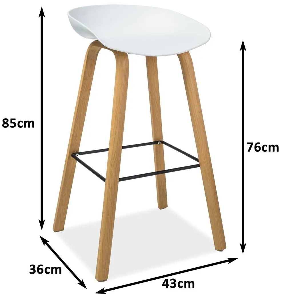 Барный стул Signal Sting (Oak/White)
