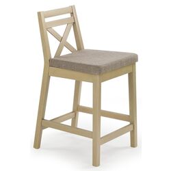 Scaun de bar Halmar Borys Low (Dark Beige/Sonoma Oak) Thumb