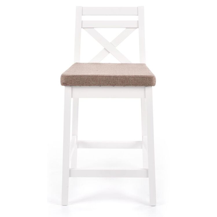 Барный стул Halmar Borys Low (Dark Beige/White)