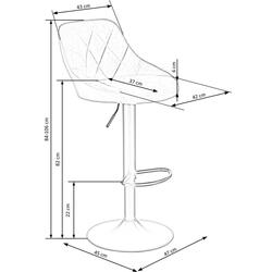 Scaun de bar Halmar H101 (Gray) Thumb