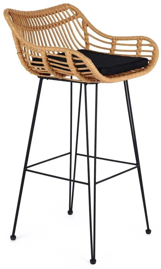 Scaun de bar Halmar H105 (Natural/Black) - 3