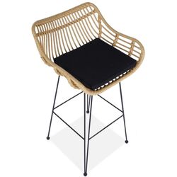 Scaun de bar Halmar H105 (Natural/Black) Thumb
