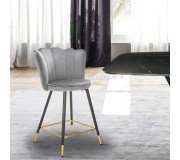 Scaun de bar Halmar H106 (Gray/Black/Gold)