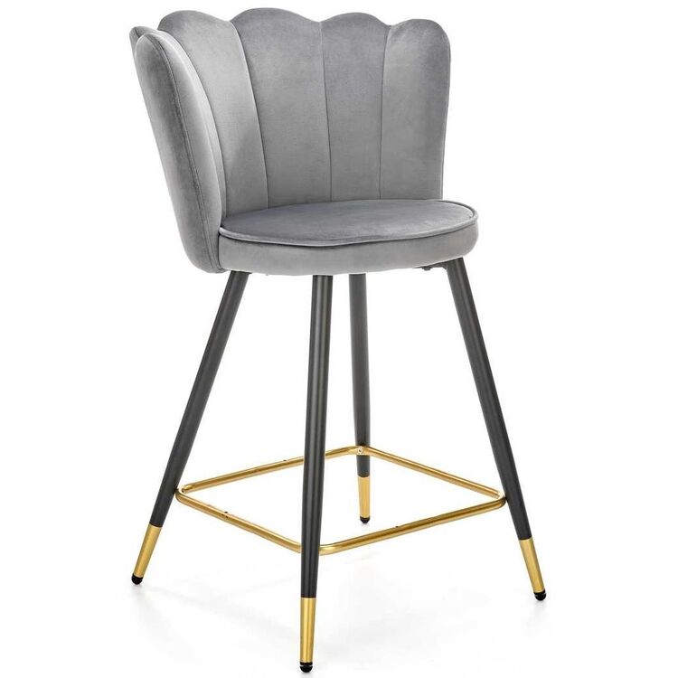 Scaun de bar Halmar H106 (Gray/Black/Gold)