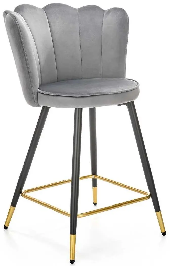 Scaun de bar Halmar H106 (Gray/Black/Gold)