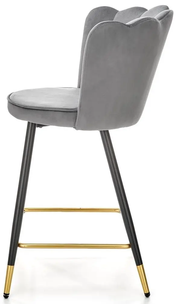 Scaun de bar Halmar H106 (Gray/Black/Gold)
