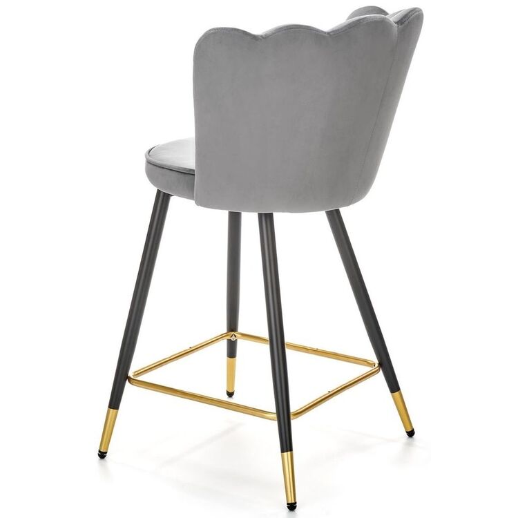 Scaun de bar Halmar H106 (Gray/Black/Gold)