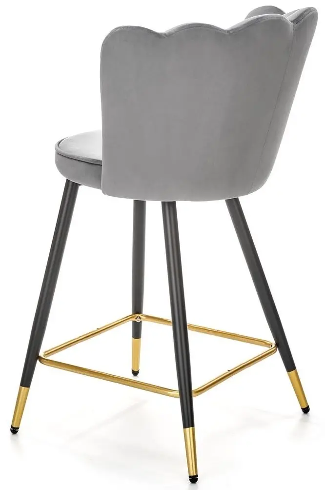 Scaun de bar Halmar H106 (Gray/Black/Gold)