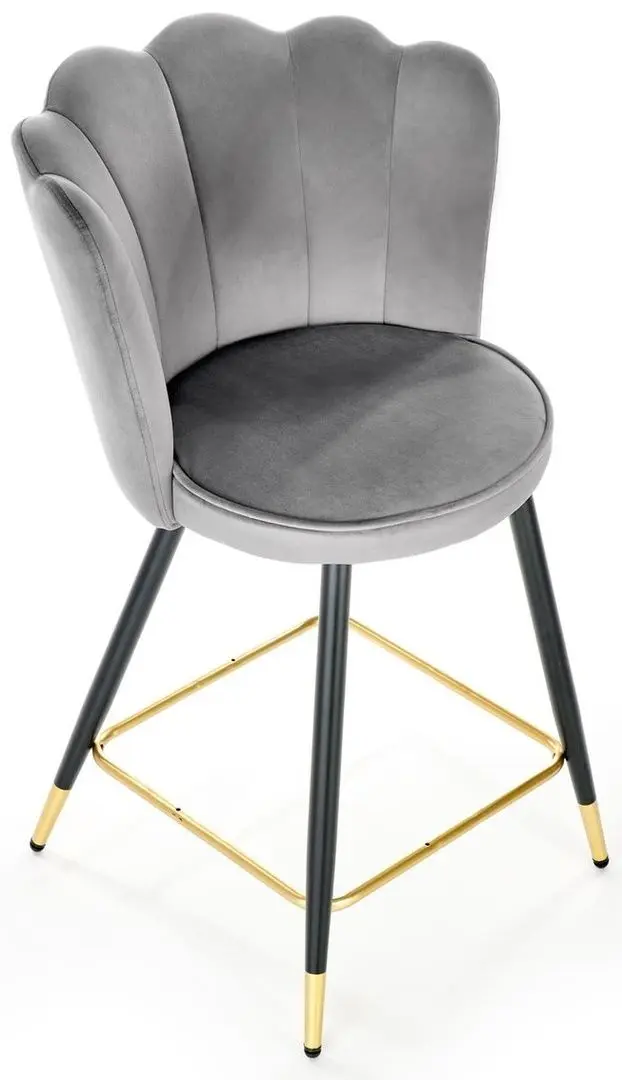 Scaun de bar Halmar H106 (Gray/Black/Gold)