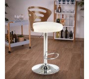 Scaun de bar Halmar H109 (Cream/Walnut)