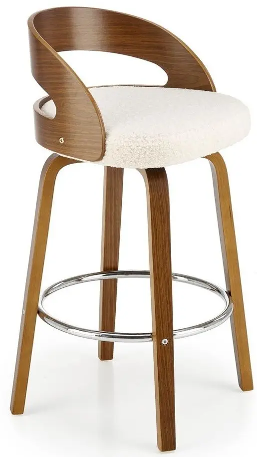 Барный стул Halmar H110 (Cream/Walnut)