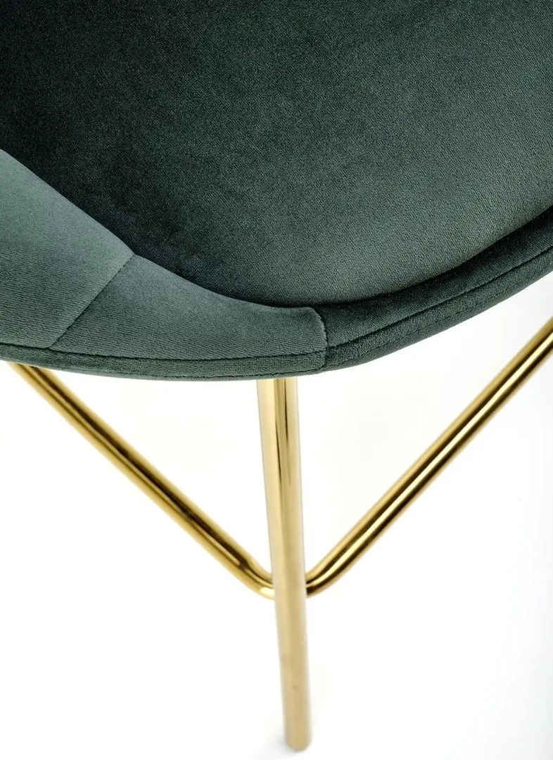 Scaun de bar Halmar H112 (Dark Green/Gold) - 12