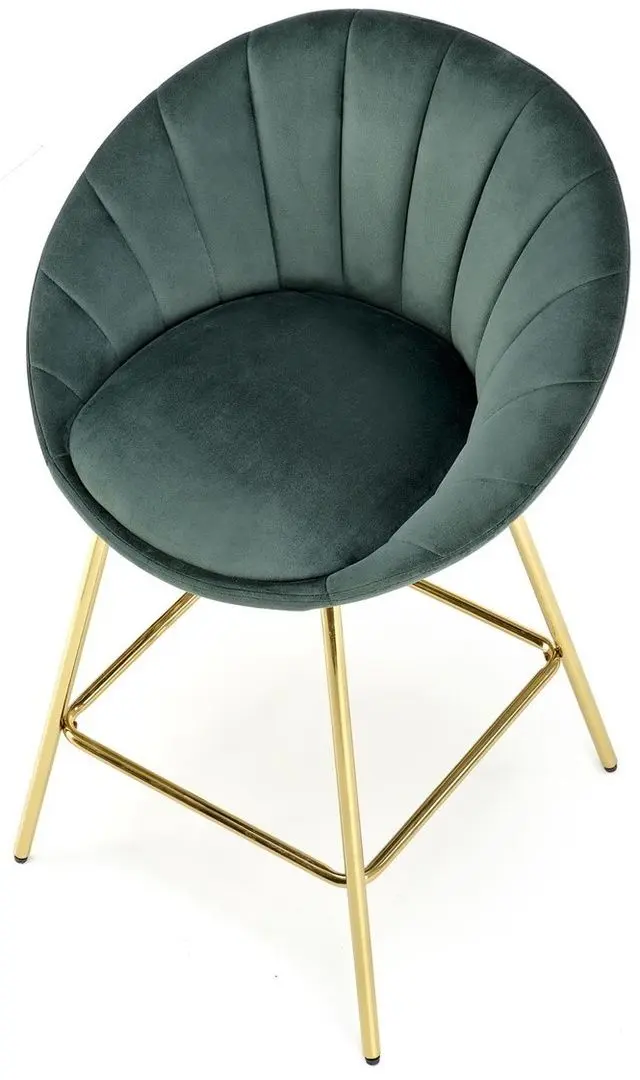 Scaun de bar Halmar H112 (Dark Green/Gold) - 3