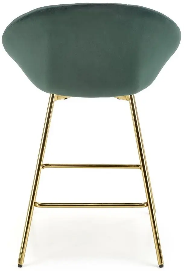 Scaun de bar Halmar H112 (Dark Green/Gold) - 9