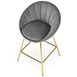 Барный стул Halmar H112 (Grey/Gold) Thumb