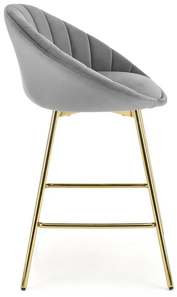 Scaun de bar Halmar H112 (Grey/Gold)