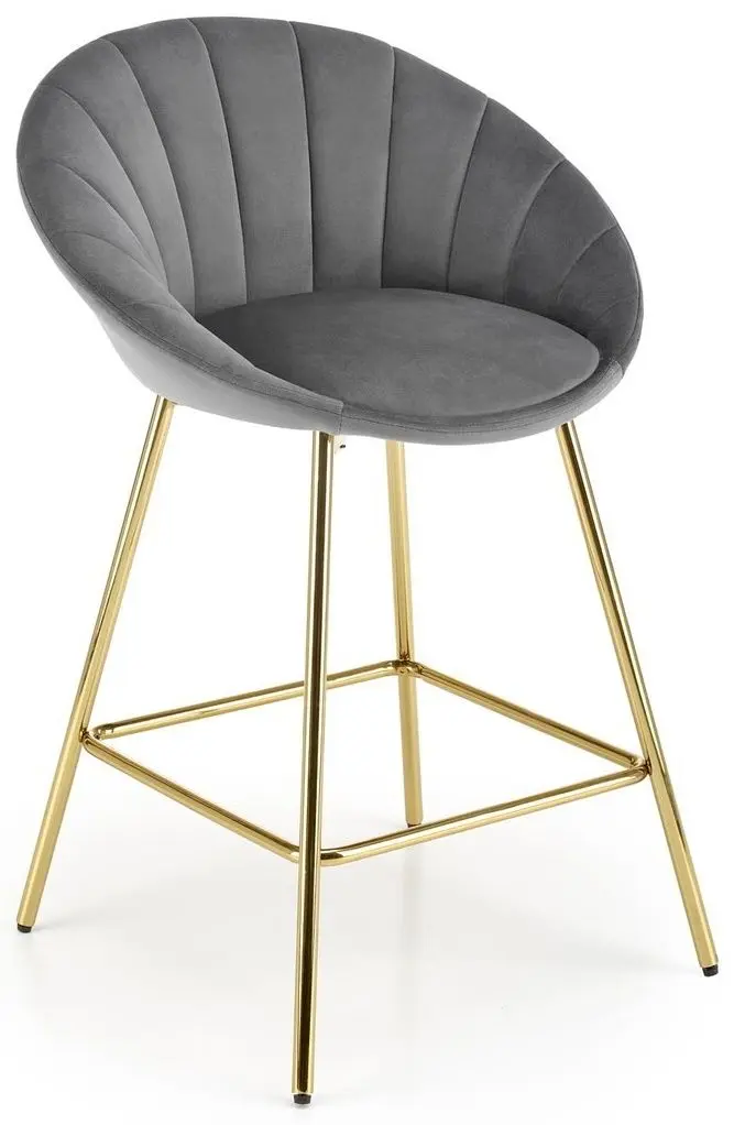 Scaun de bar Halmar H112 (Grey/Gold)