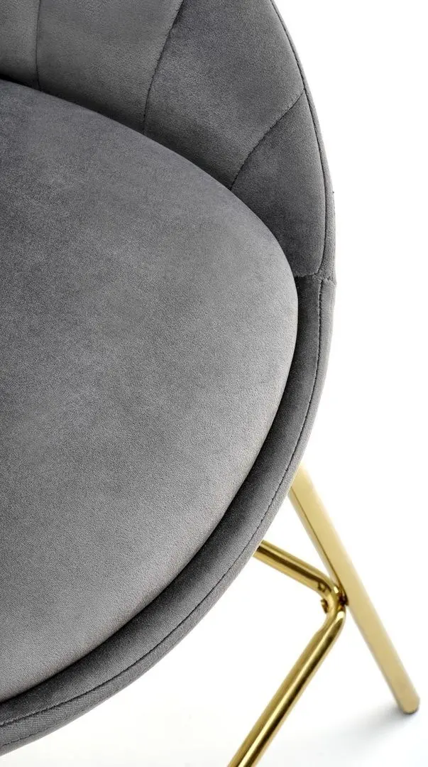 Scaun de bar Halmar H112 (Grey/Gold)