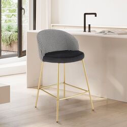 Барный стул Halmar H113 (Black/White/Gold)
