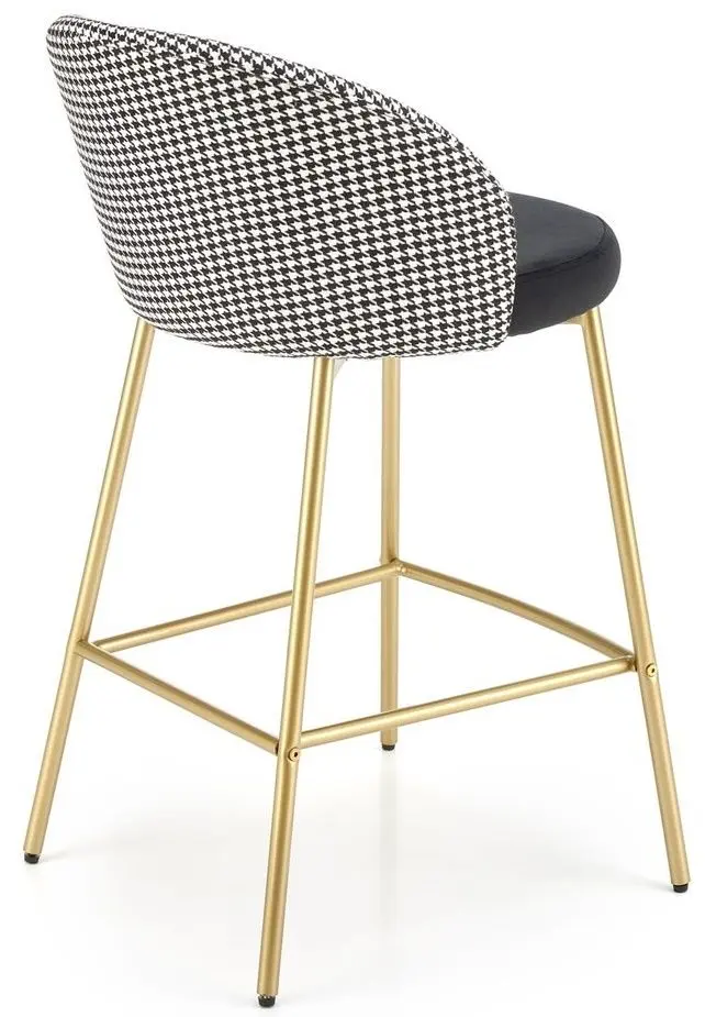 Барный стул Halmar H113 (Black/White/Gold)