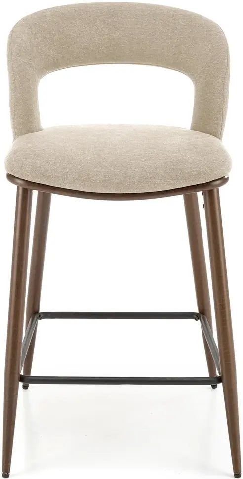 Scaun de bar Halmar H114 (Beige/Walnut)