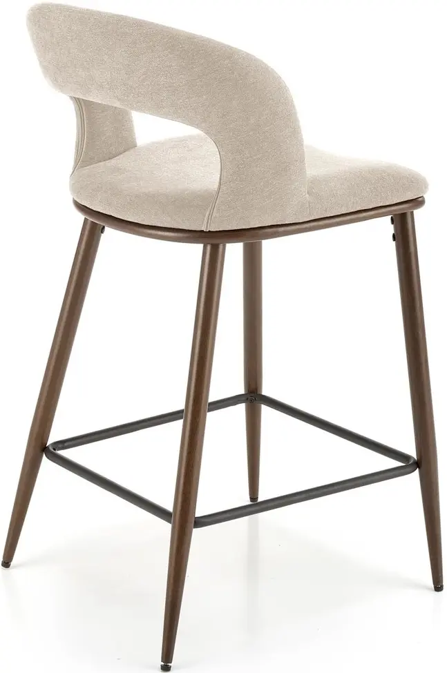 Scaun de bar Halmar H114 (Beige/Walnut)