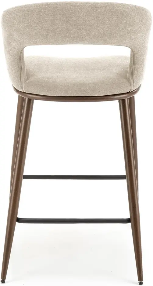 Scaun de bar Halmar H114 (Beige/Walnut)