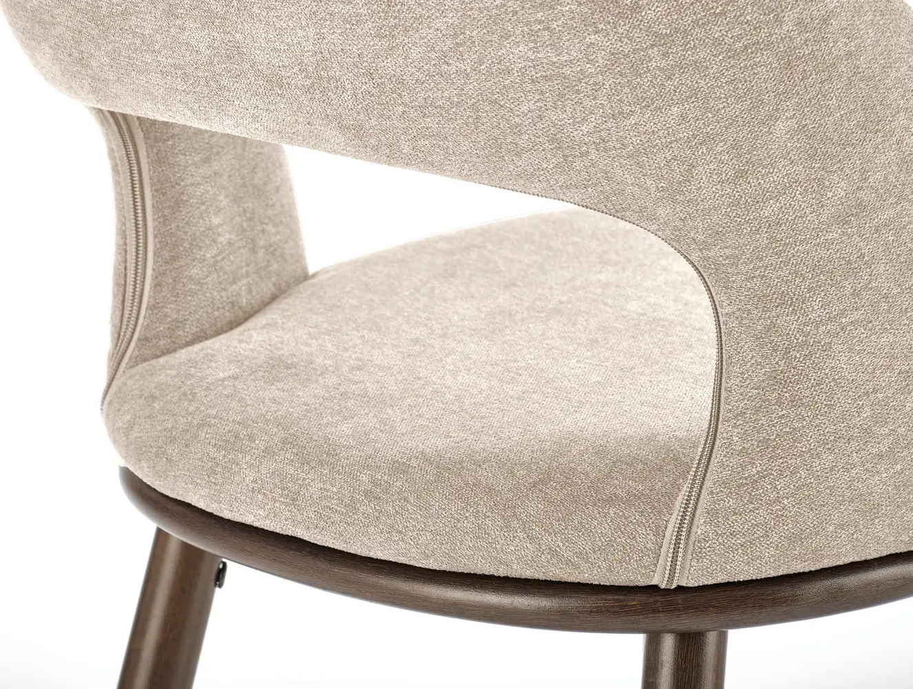 Scaun de bar Halmar H114 (Beige/Walnut)