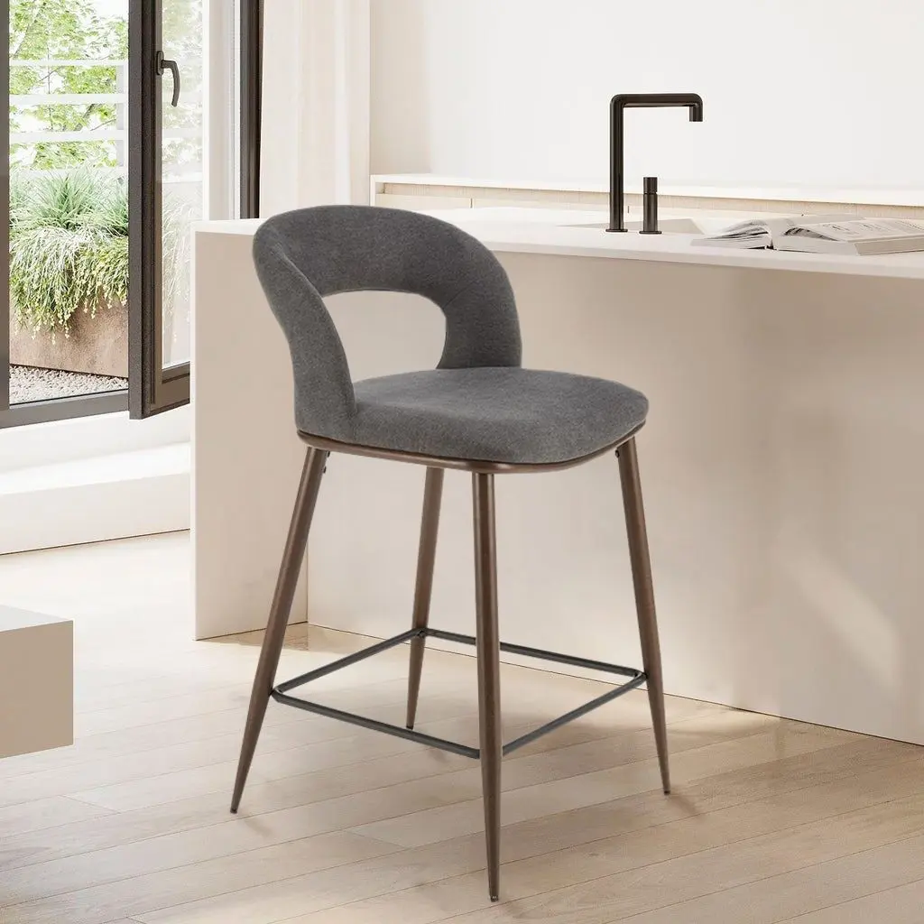 Барный стул Halmar H114 (Gray/Walnut)