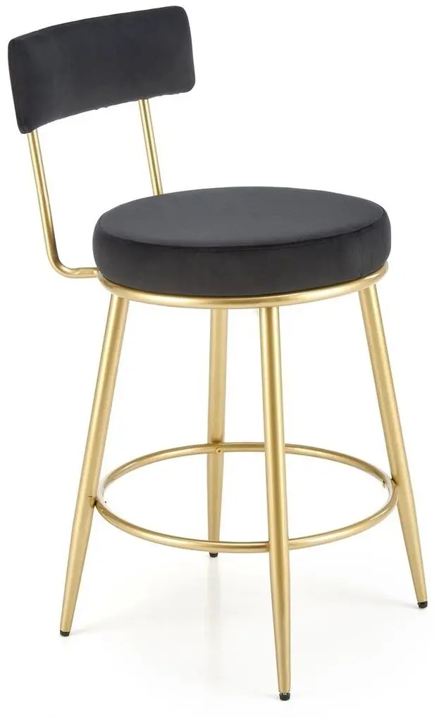 Барный стул Halmar H115 (Black/Gold) - 2