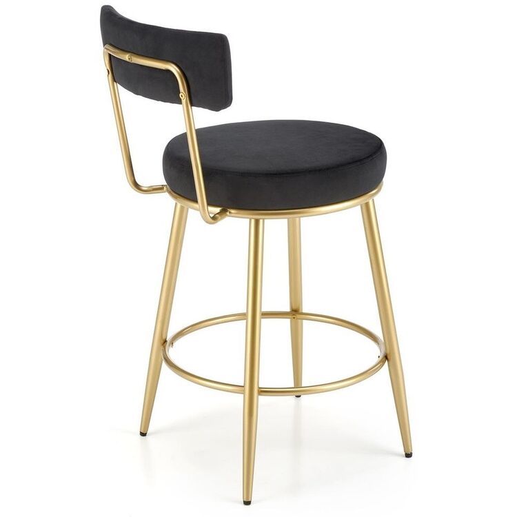 Scaun de bar Halmar H115 (Black/Gold)