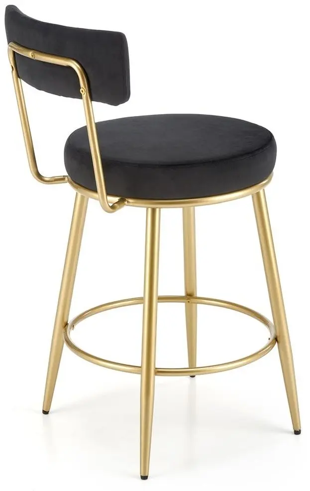 Барный стул Halmar H115 (Black/Gold) - 6