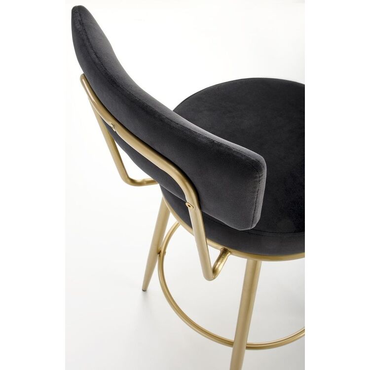 Scaun de bar Halmar H115 (Black/Gold)
