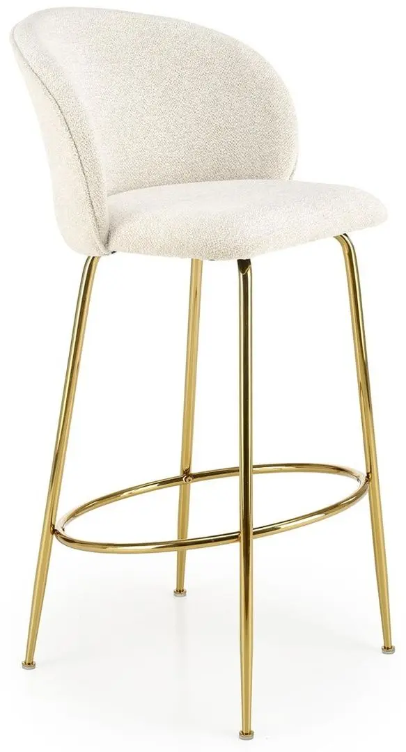 Scaun de bar Halmar H116 (Cream/Gold)