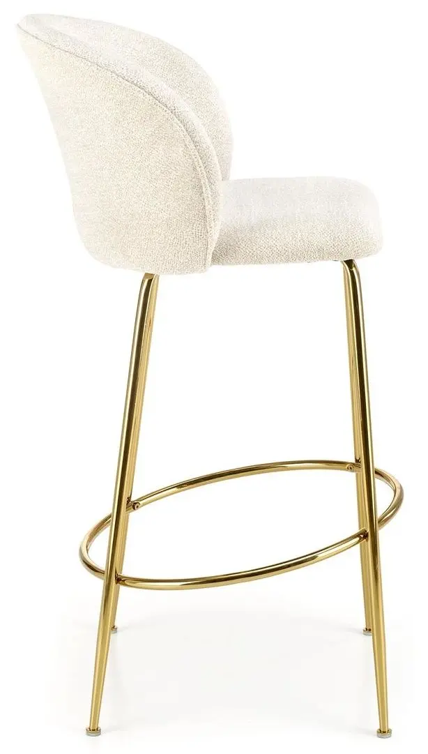 Scaun de bar Halmar H116 (Cream/Gold)