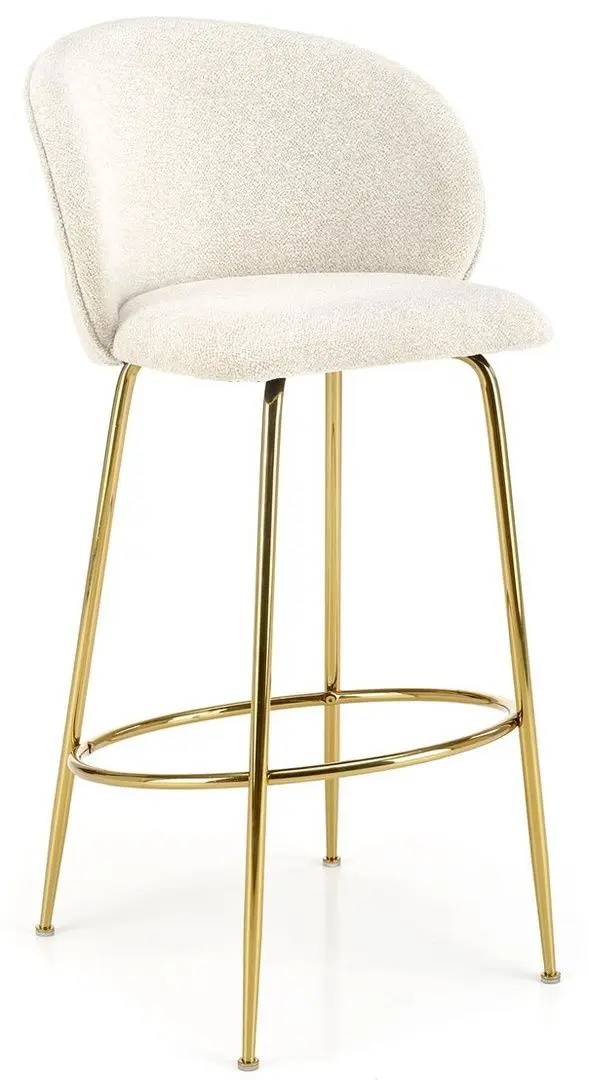 Scaun de bar Halmar H116 (Cream/Gold)