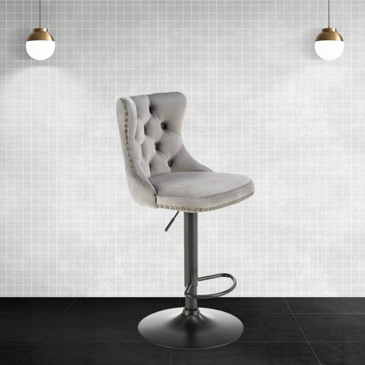 Scaun de bar Halmar H117 (Gray/Black)