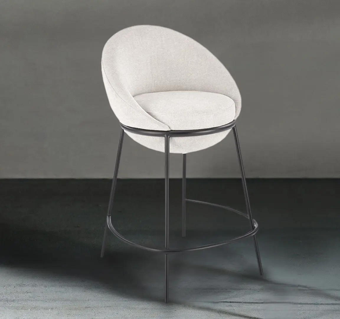 Scaun de bar Halmar H118 (Beige/Black)