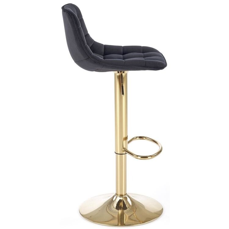 Scaun de bar Halmar H120 (Black/Gold)