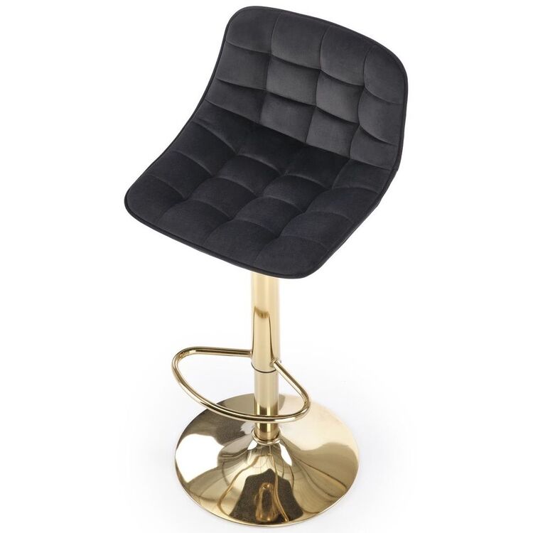 Scaun de bar Halmar H120 (Black/Gold)