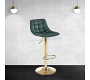 Scaun de bar Halmar H120 (Dark Green/Gold)