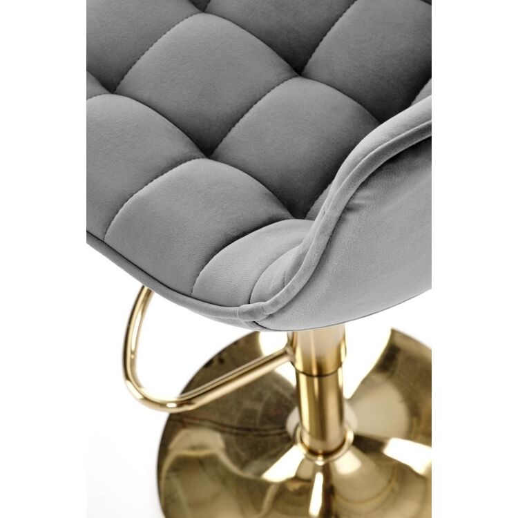 Scaun de bar Halmar H120 (Dark Grey/Gold)
